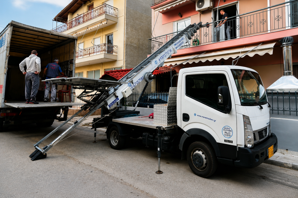 μεταφορές με ανυψωτικό στην Αθήνα